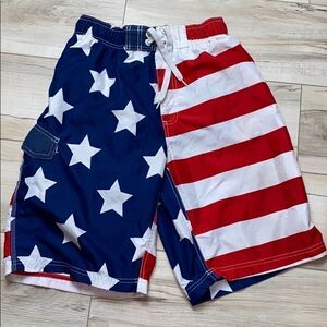 Kanu Surf Swim Trunks USA Flag Small
